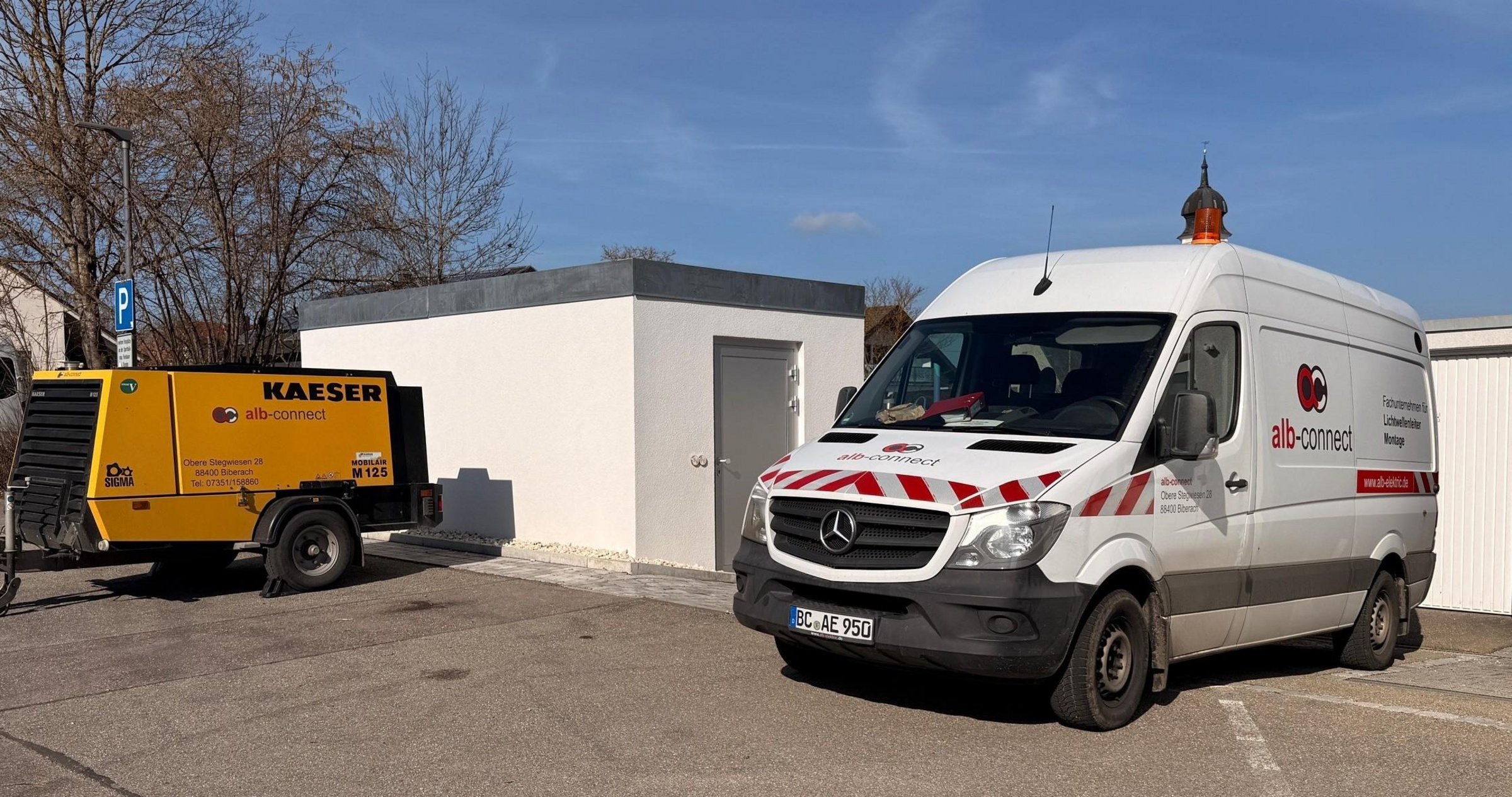 Fahrzeug der Firma Alb-connect