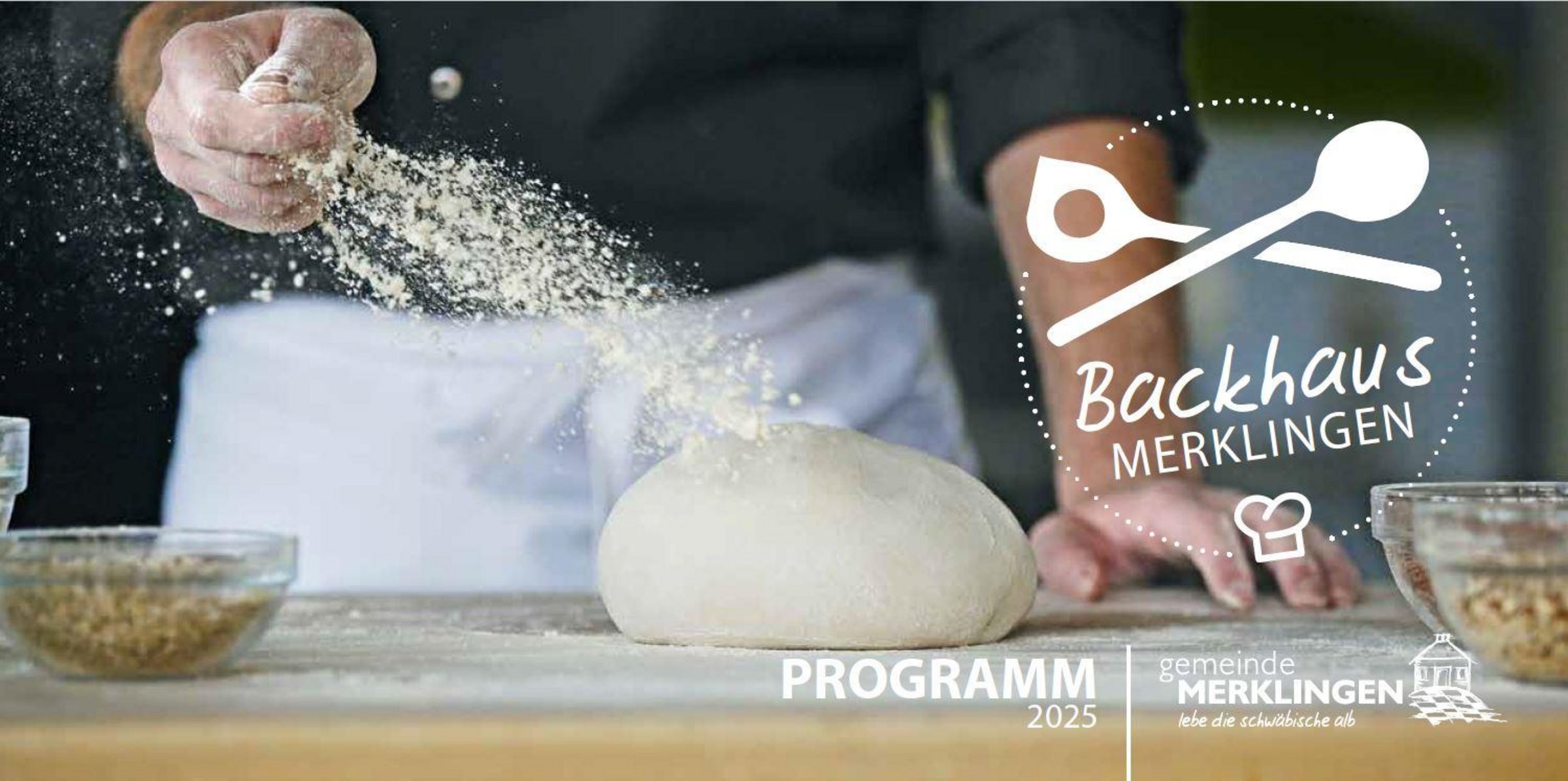 Titelseite des Backhausprogramms 2025