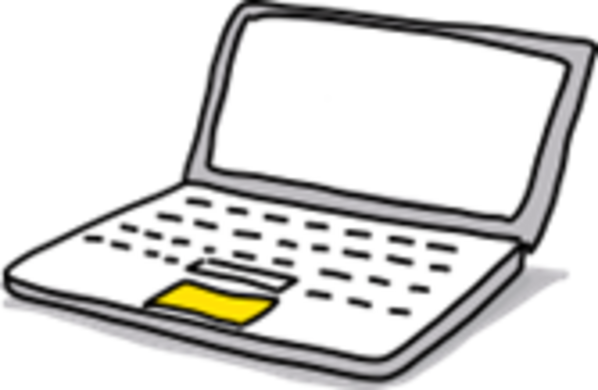 Ein aufgeklappter Laptop